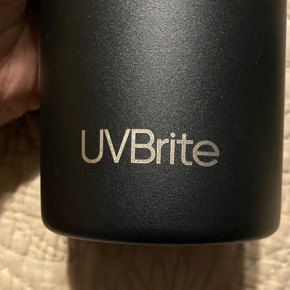 New UVBrite Black Self-Cleaning Water Bottle - Picture 9 of 12